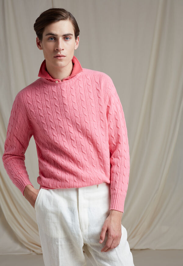 Paul Stuart Coral Cashmere Sweater Look, image 1
